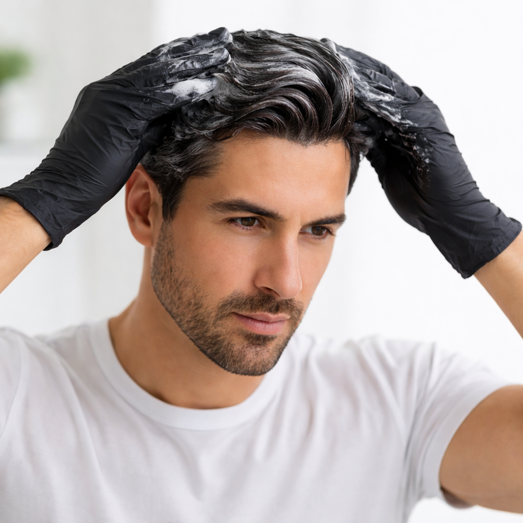 Shampoo Negro Dexe - Cobertura de Canas Instantánea