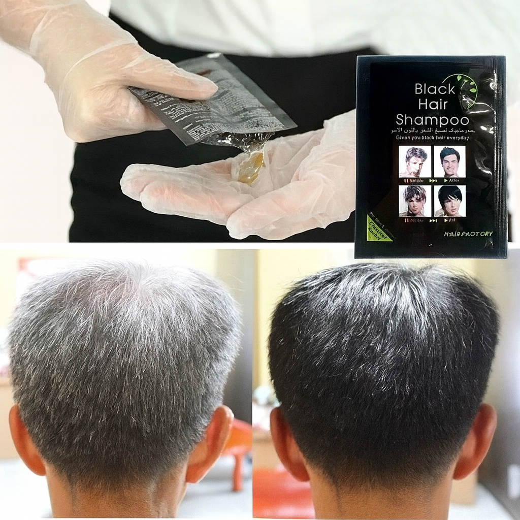 Shampoo Negro Dexe - Cobertura de Canas Instantánea