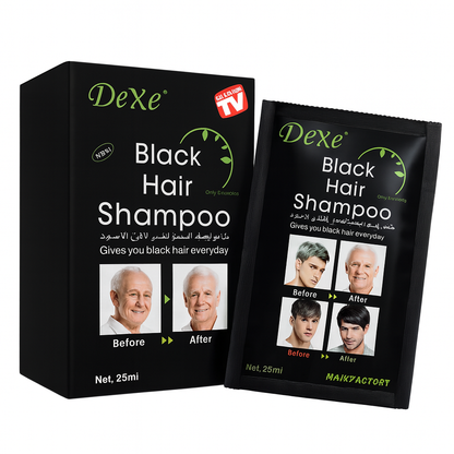 Shampoo Negro Dexe - Cobertura de Canas Instantánea